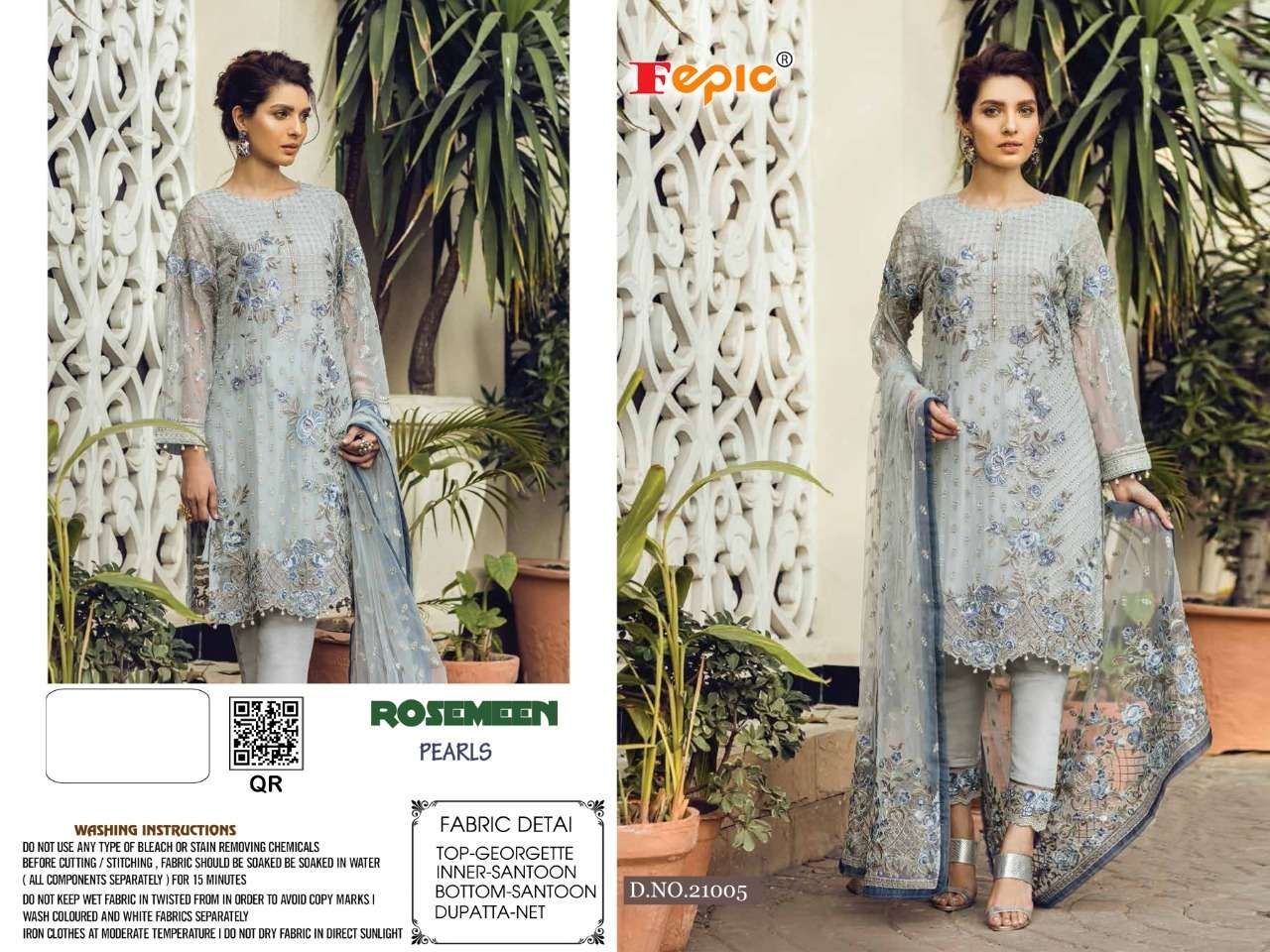 FEPIC Rosemeen pearls 21005 Salwar Kameez Georgette Singles