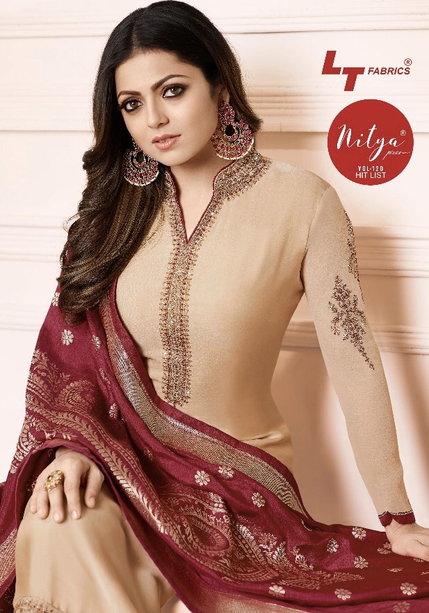 LT fabrics presents nitya vol 120 hit list trendy collection of salwar kameez