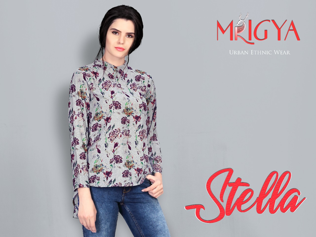 Mrigya presents stella western top new style kurtis