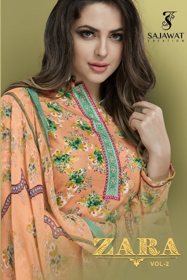 Sajawat creation presents zara vol 2 casual collection of salwar kameez