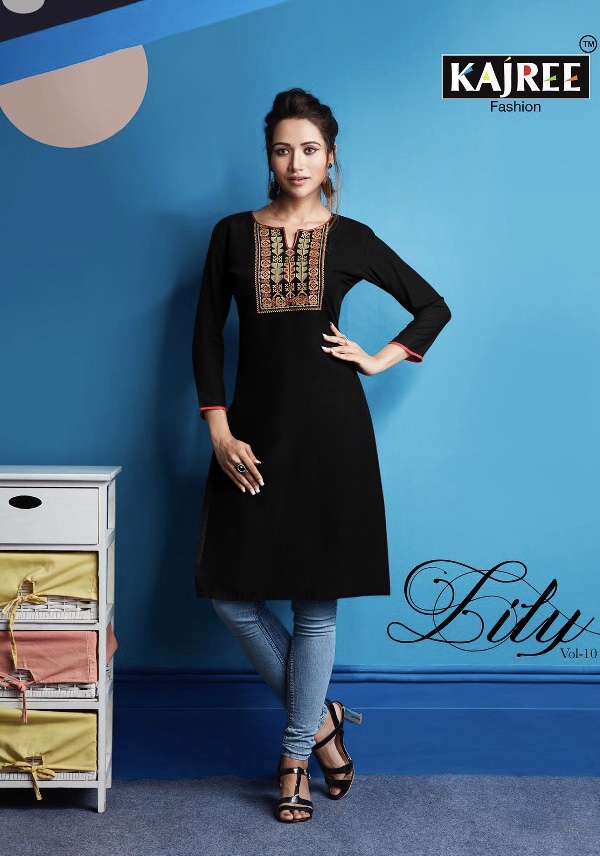 Kajree fashion presents lily vol 10 Casual running wear beautiful kurtis concept