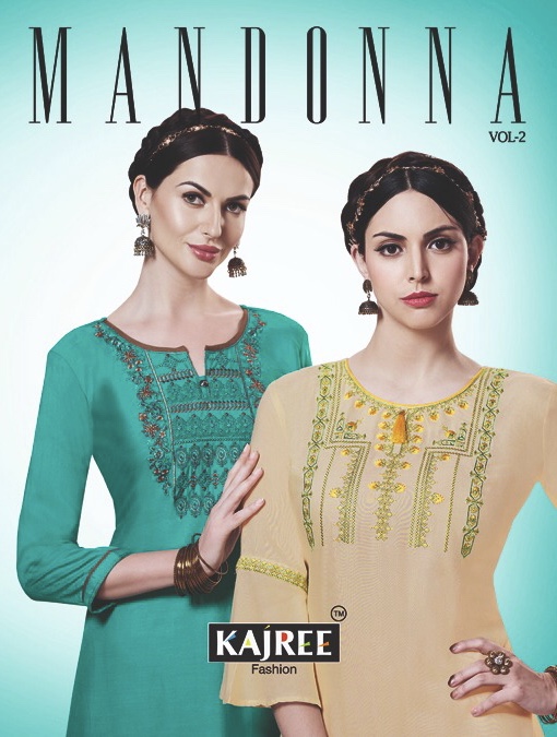 Kajree fashion presents mandonna vol 2 casual ready to wear kurtis collection