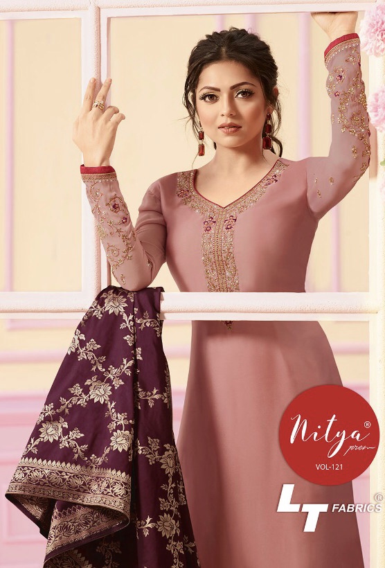 LT fabrics presents nitya vol 121 beautiful ethnic wear salwar kameez concept