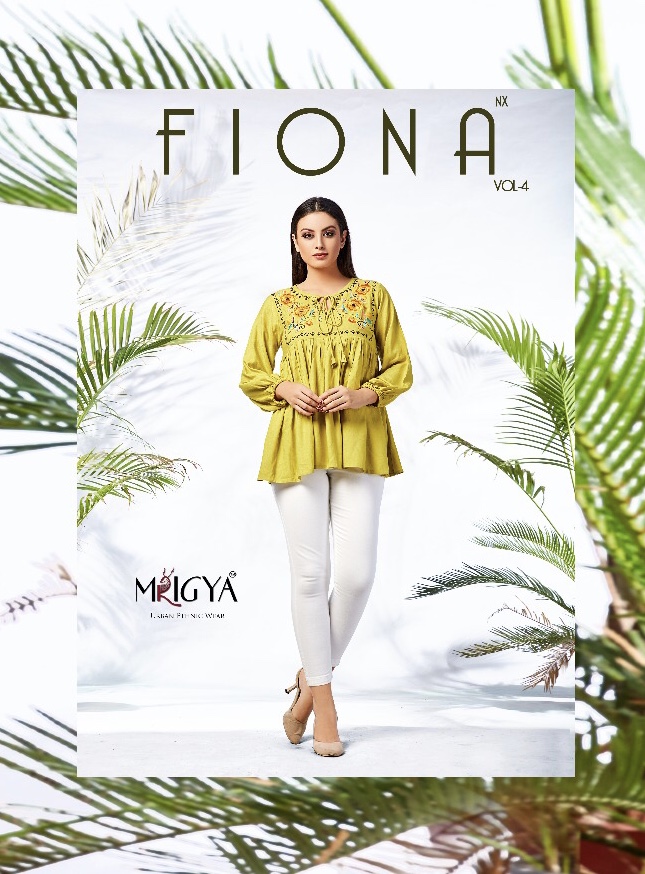 Mrigya presents fiona nX 4 trendy collection top style kurti