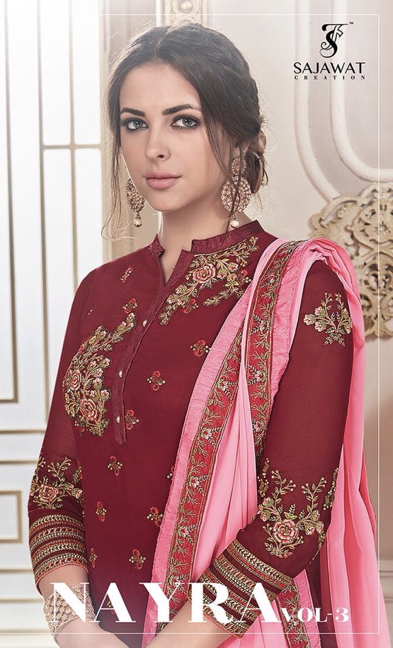 Sajawat creation  launching Nayra vol 3 exclusive  collection of salwar kameez