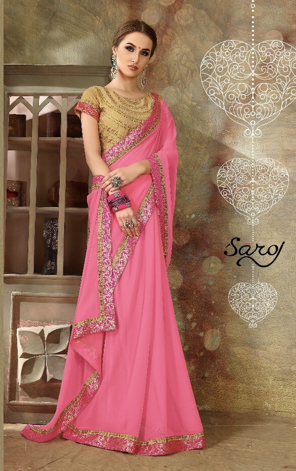 Saroj presents forever simple elegant look Sarees concept