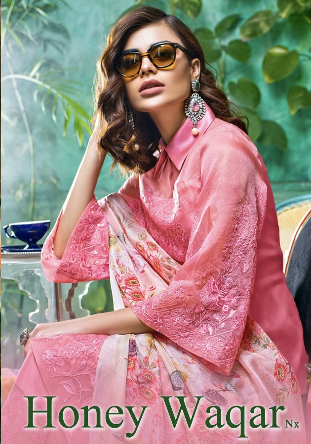 Shraddha designer presenrs honey Waqar nX  fancy concept salwar kameez