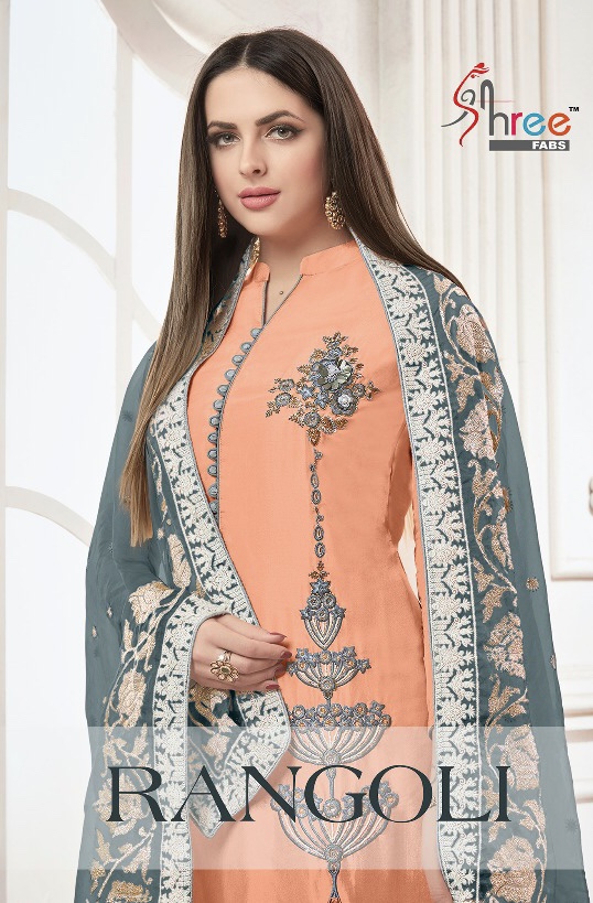 Shree fabs presents  rangoli Fancy collection of Salwar kameez