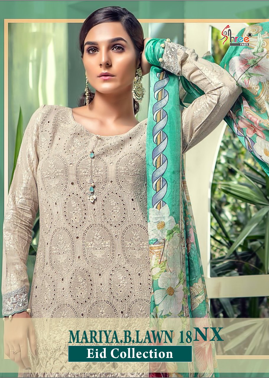 Shree fabs presents mariya.B.Lawn 18 NX fancy collection of salwar kameez