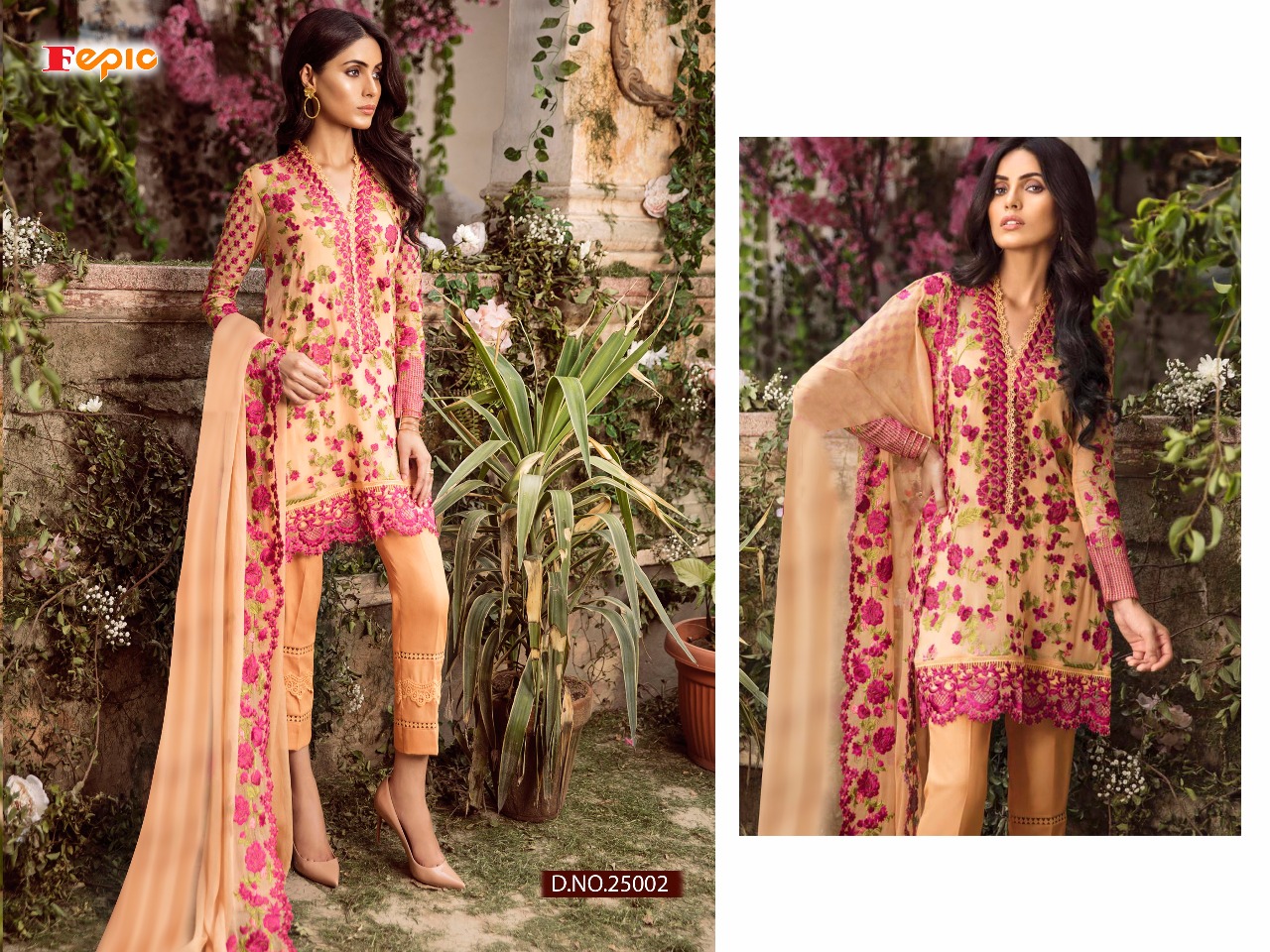 FEPIC Rosemeen carvings 25002 Salwar Kameez Georgette Singles