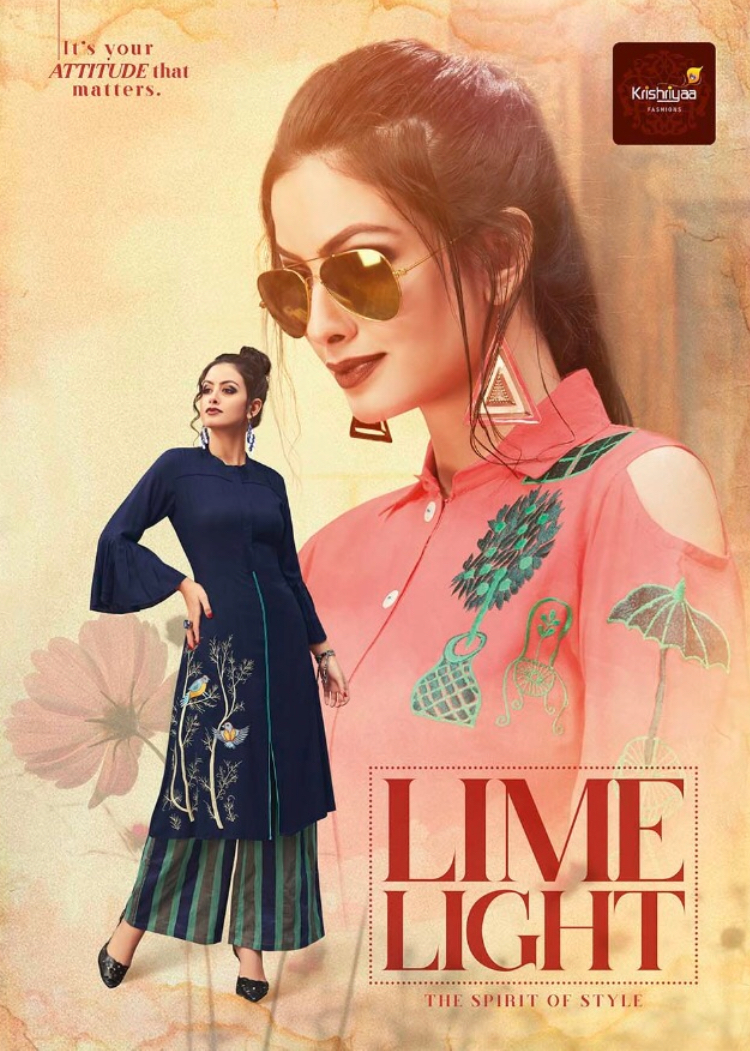 Krishriyaa fashion limelight casual Fancy ready to wear kurtis concept