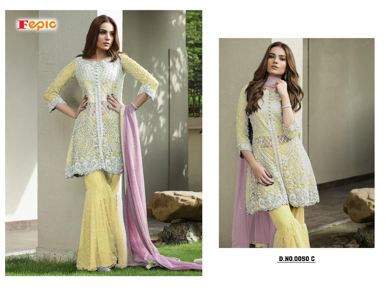 FEPIC SANOBER bLOCKBUSTER vol 4 0050 C Salwar Kameez Net Singles