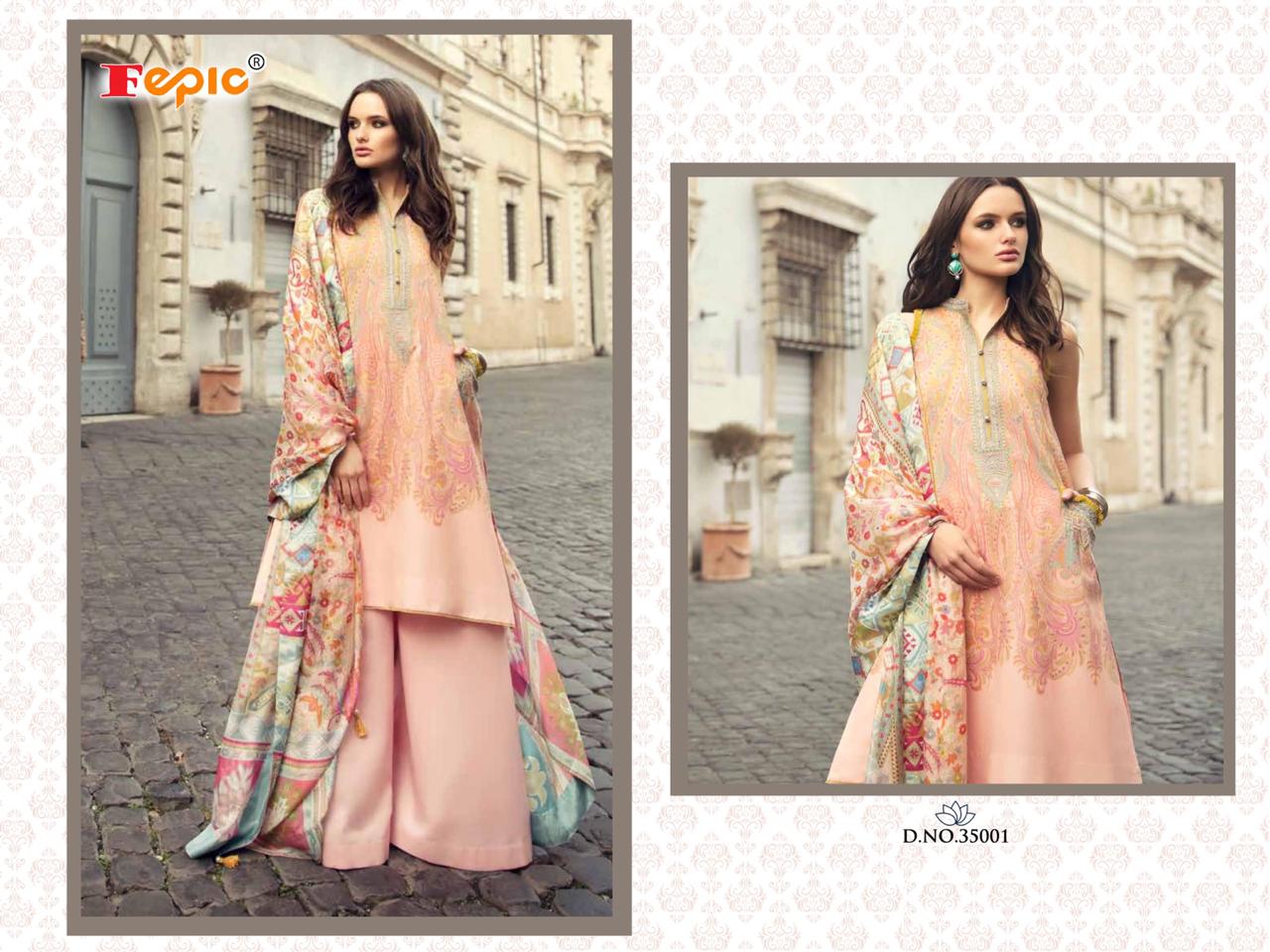 FEPIC Rosemeen texture 35001 Salwar Kameez Cambric cotton Singles