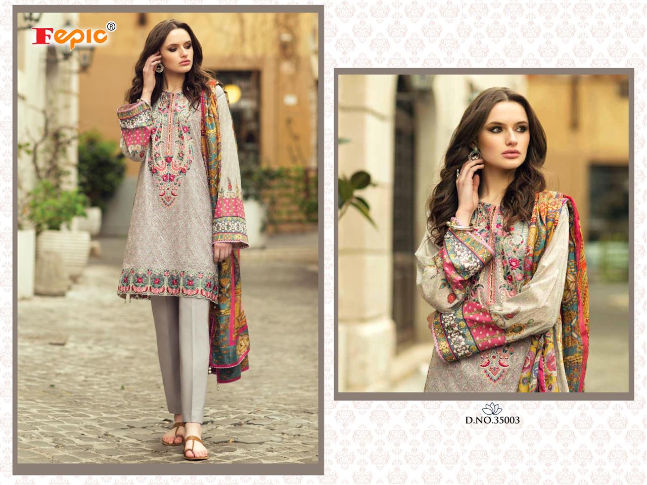 FEPIC Rosemeen texture 35003 Salwar Kameez Cambric cotton Singles