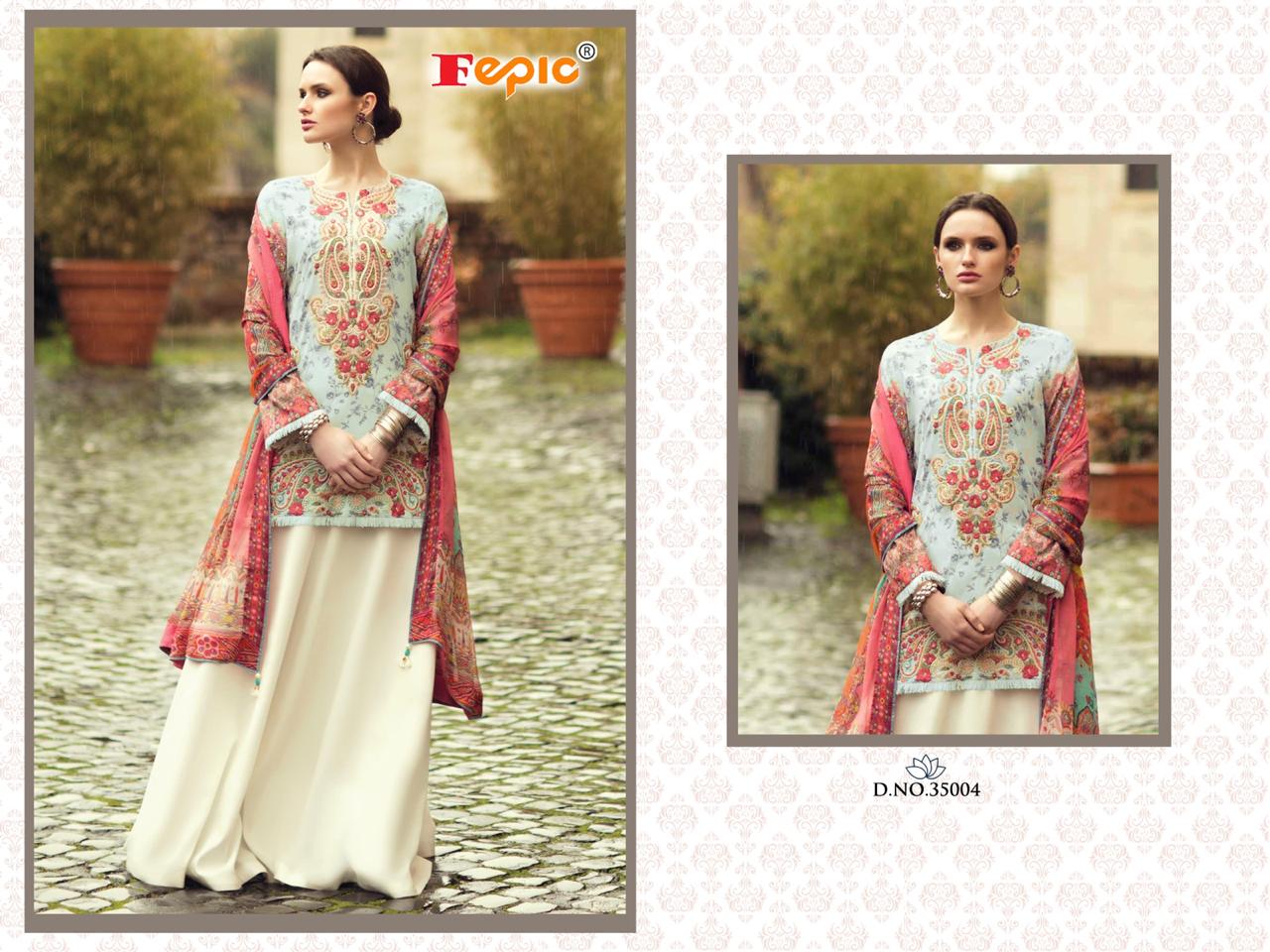 FEPIC Rosemeen texture 35004 Salwar Kameez Cambric cotton Singles