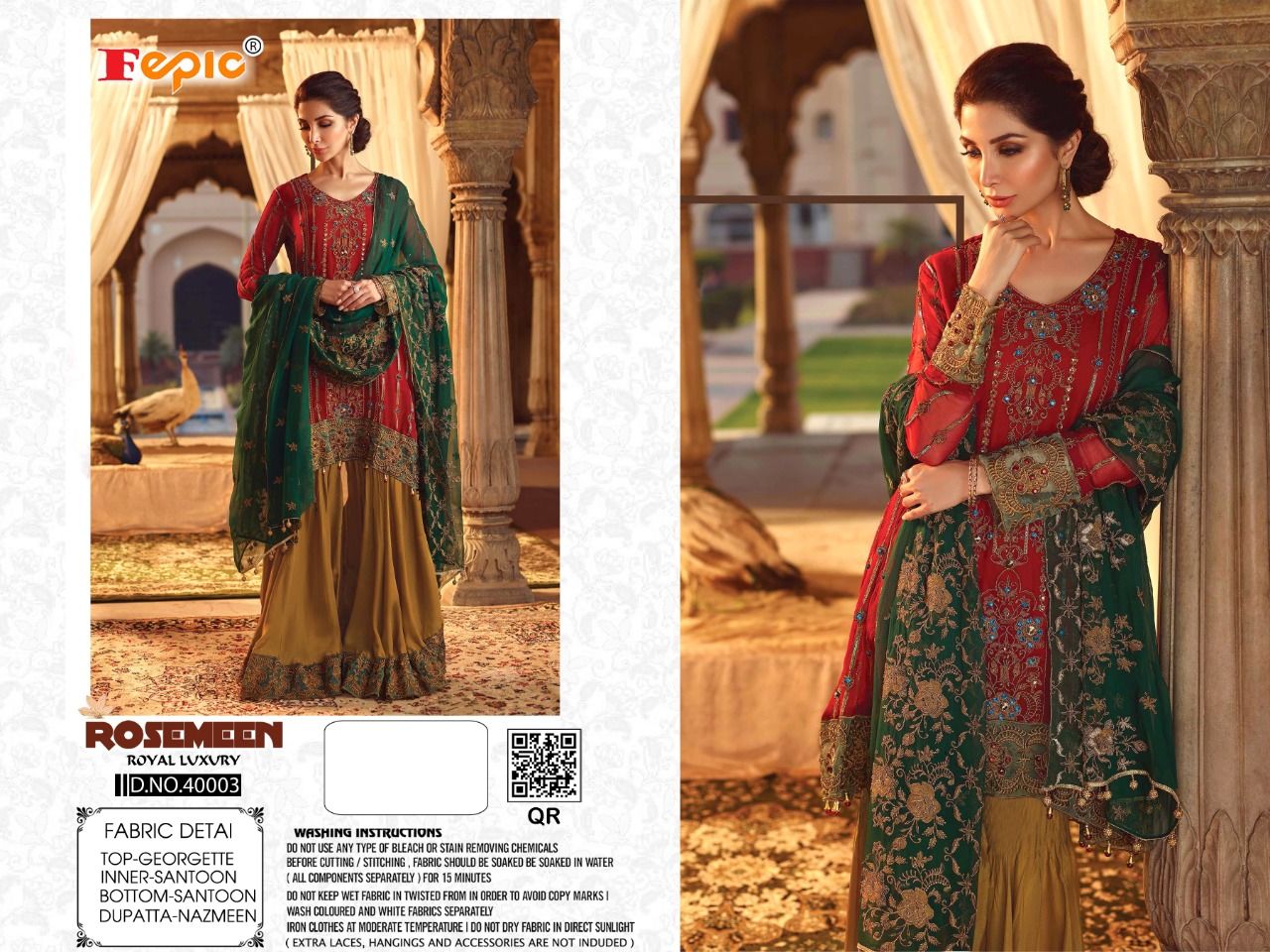 FEPIC Rosemeen royal luxury 40003 Salwar Kameez Georgette Singles