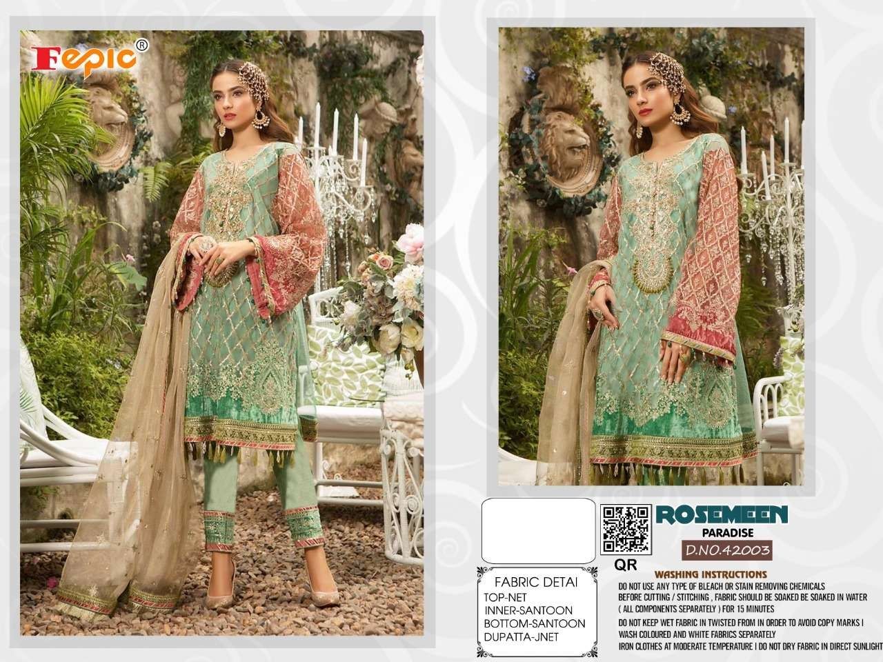 FEPIC Rosemeen 42003 Salwar Kameez Georgette Singles