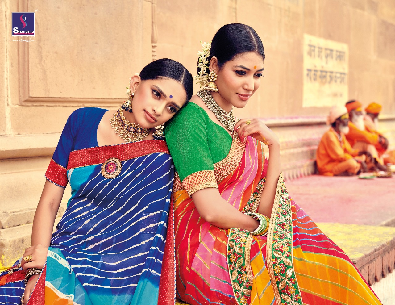 Shangrila lehariya elegant fancy Sarees catalog Exporter