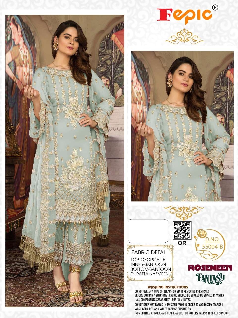 FEPIC rosemeen 55004 B Salwar Kameez Georgette Singles