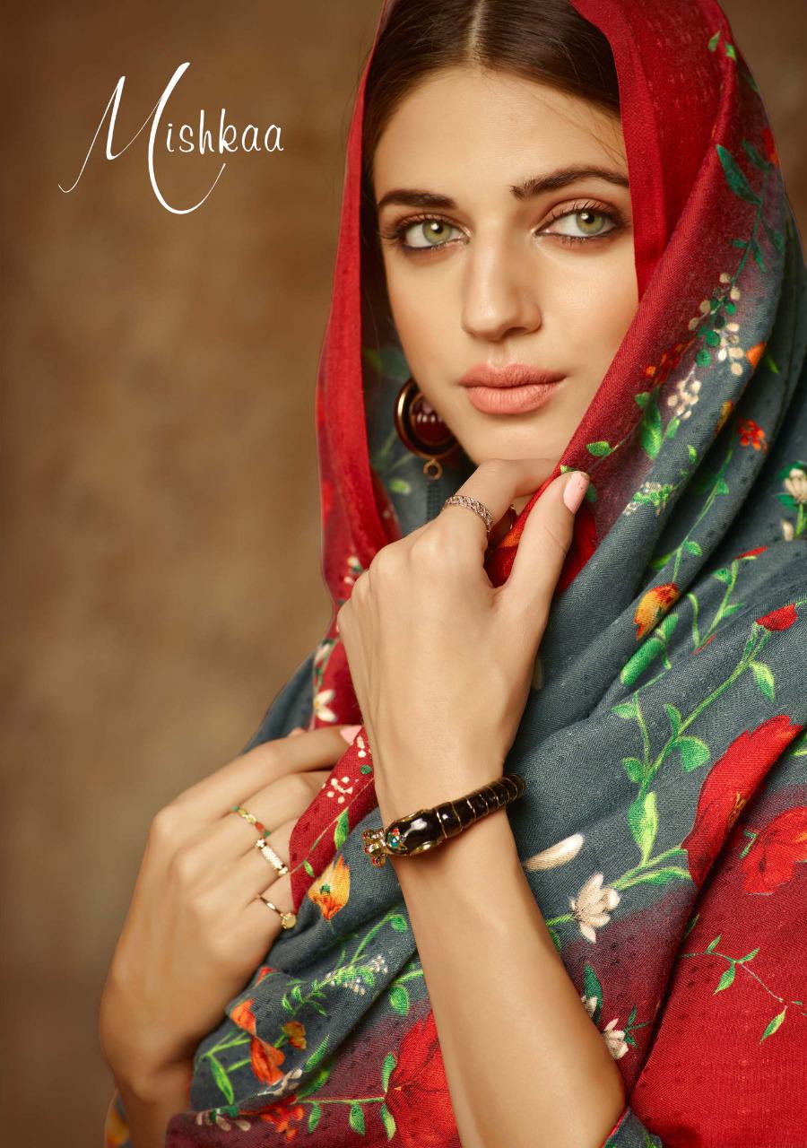 Sargam prints mishkaa stunning look beautifully designed pashmina Salwar suits