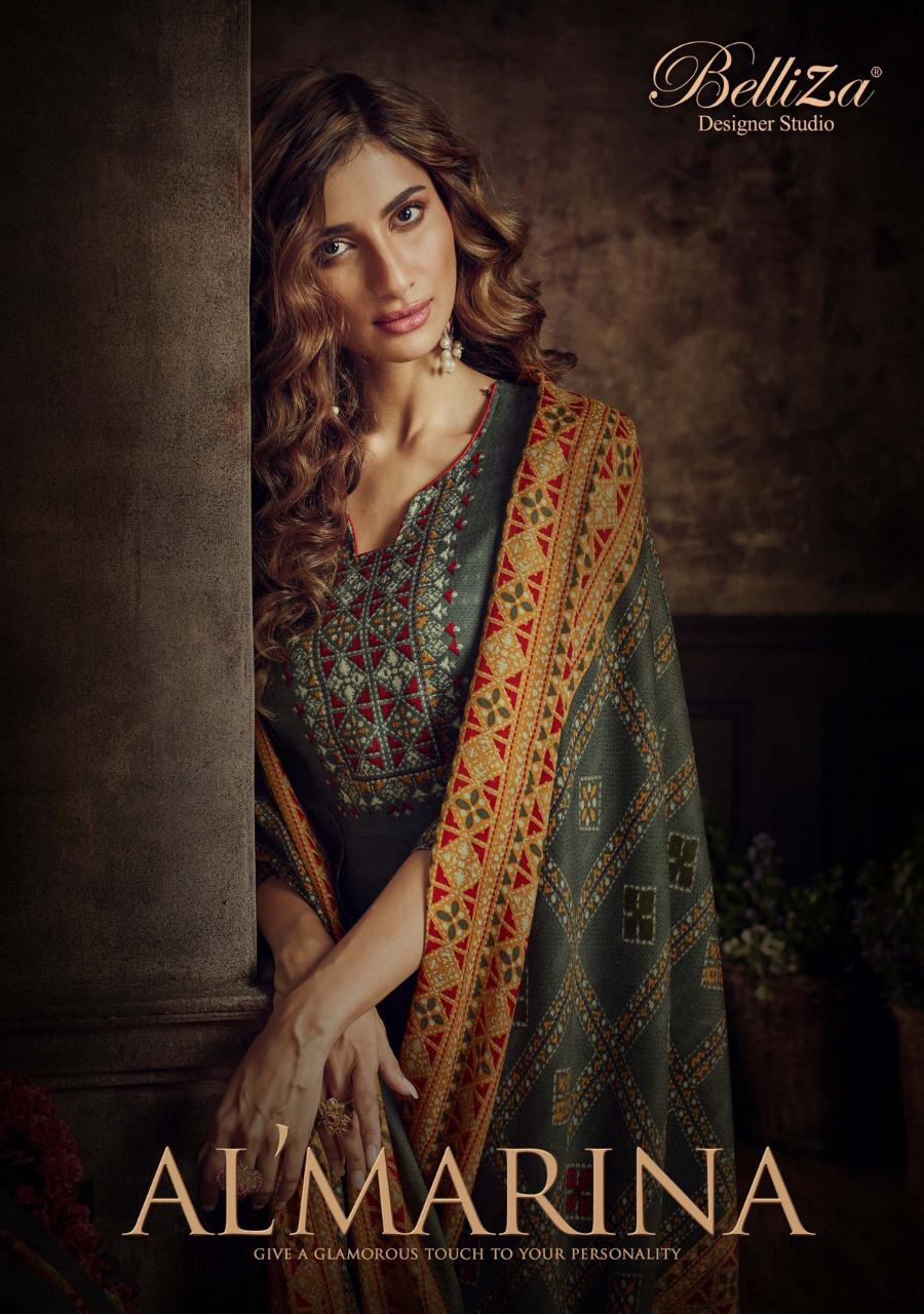 Belliza Al marina vol-2 stunning look classy catchy look pashmina Salwar suits