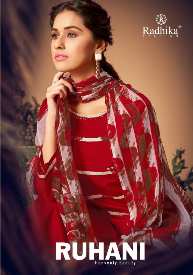 Radhika fashion ruhani stunning look beautifully designed Kurties