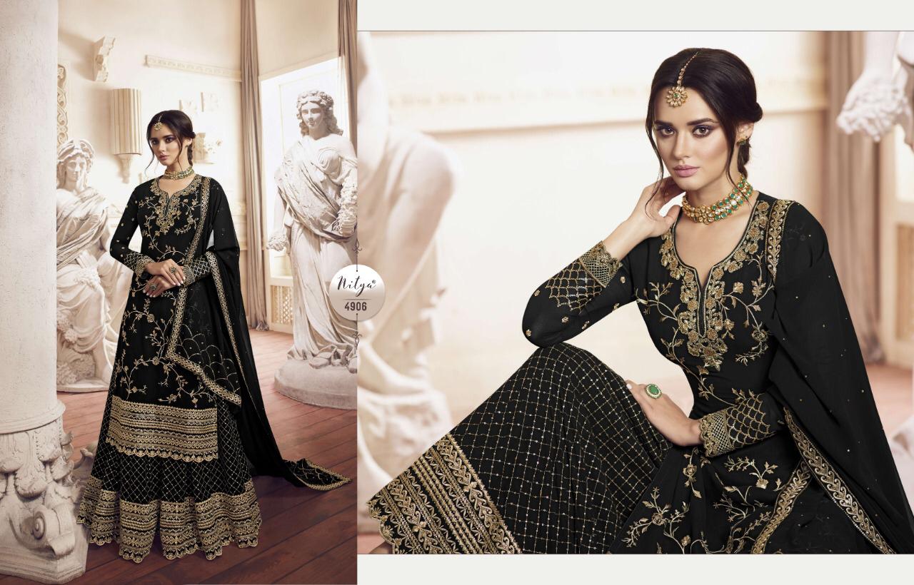 LT Nitya vol-149 D.No. 4906 Salwar Kameez Georgette Singles