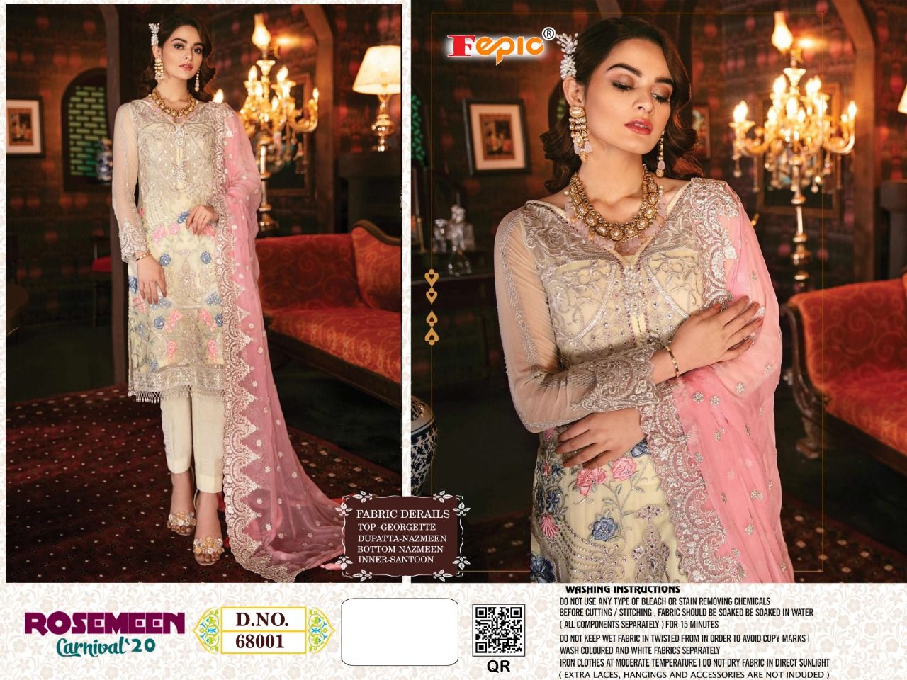 FEPIC rosemeen  68001 Salwar Kameez  Singles