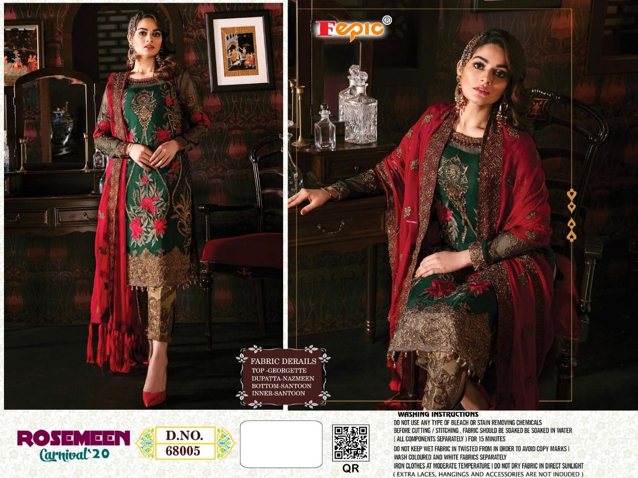 FEPIC rosemeen  68006 Salwar Kameez  Singles