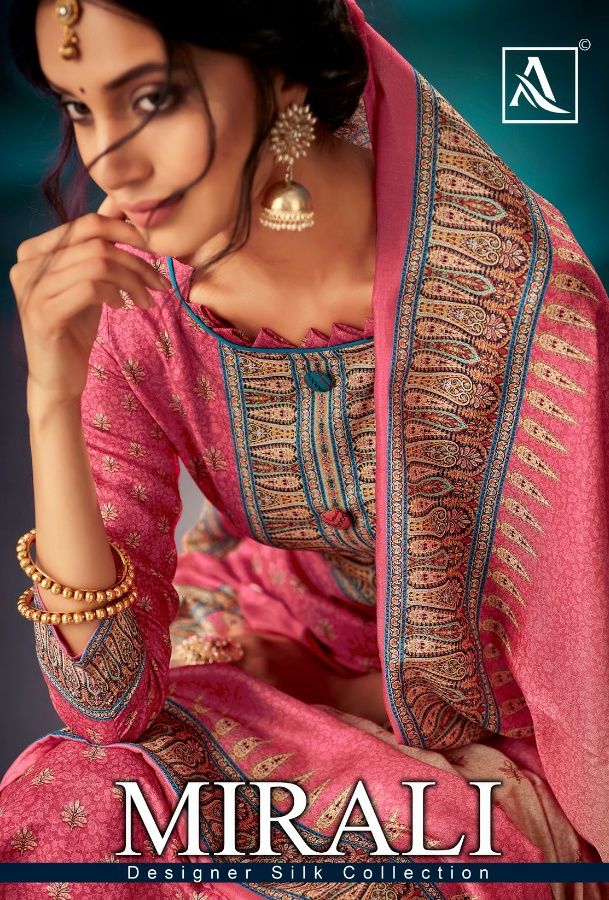 Alok suit mirali astonishing style attractive look Beautifully Designed Salwar suits