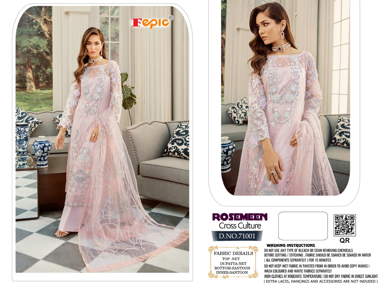 FEPIC rosemeen 71001 Salwar Kameez Georgette Singles