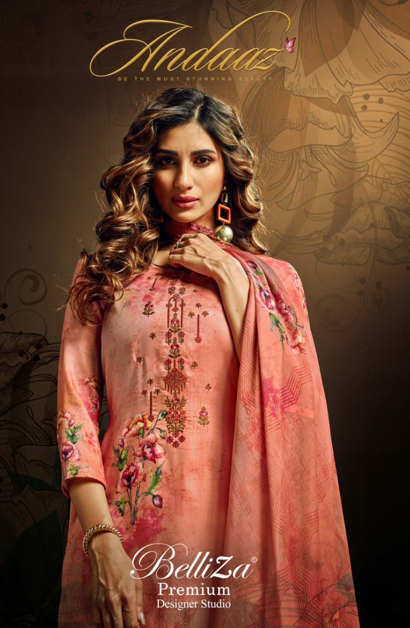 Belliza andaaz astonishing style modern style beautifull Salwar suits