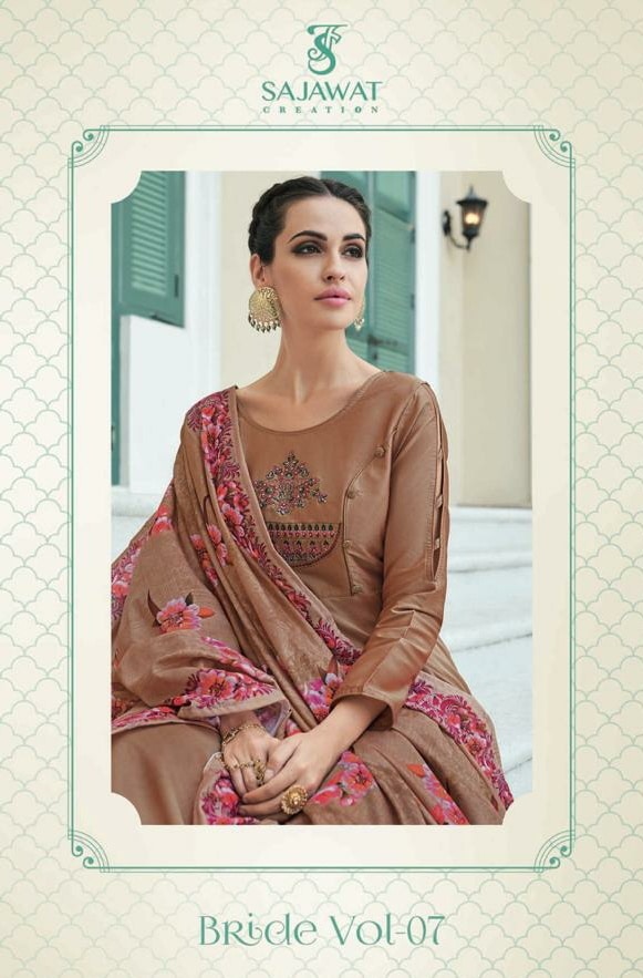 Sajawat Creation bride vol 7 elagant look Beautifully Designed attractive Kurties