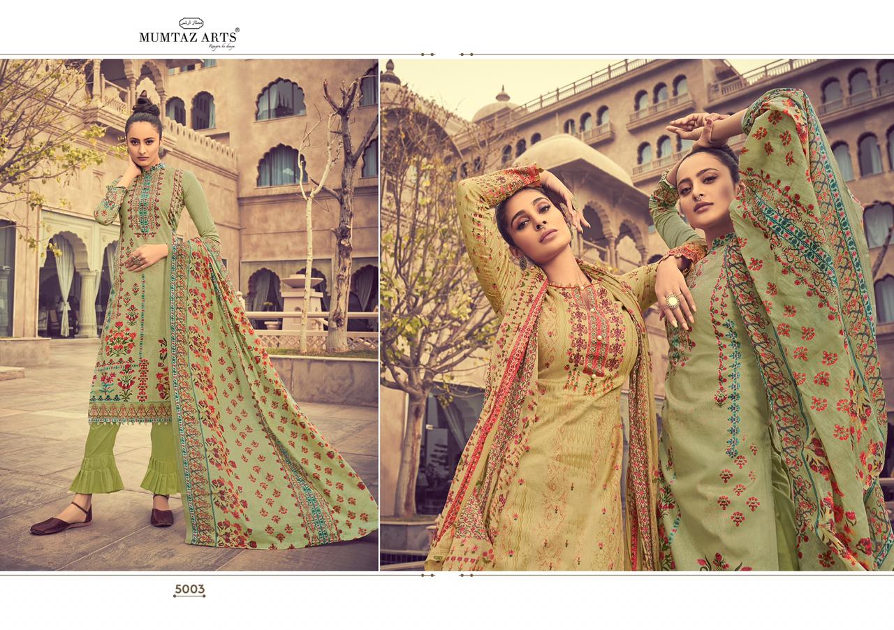 MUMTAZ ARTS Gulbagh 5003  chiffon Dupatta  Salwar Kameez Satin Singles