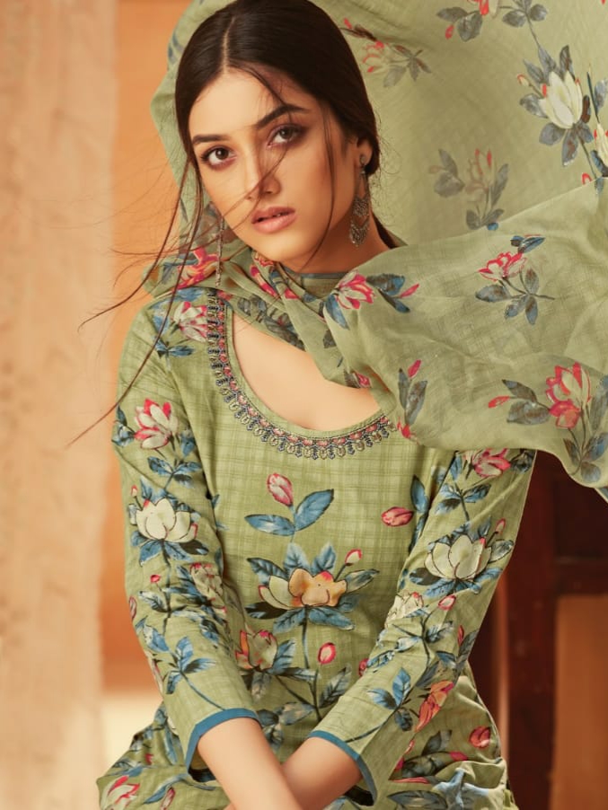 Alok suit krisha pure cotton dress Material exporter