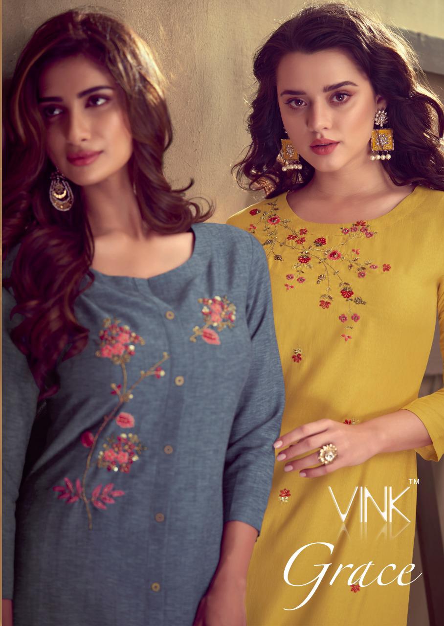 Vink grace kurti with pants festive wear collection dealer