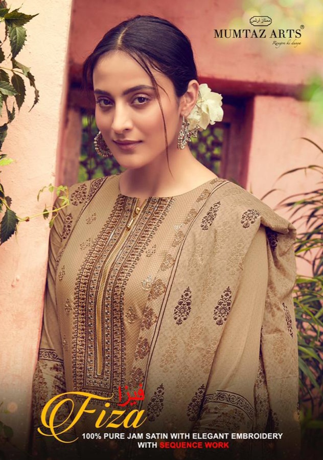 MUMTAZ ARTS RANGON KI DUNYA FIZA EXCLUSIVE EMBROIDERY WITH SEQUENCE WORK KARACHI SUITS  CATALOG