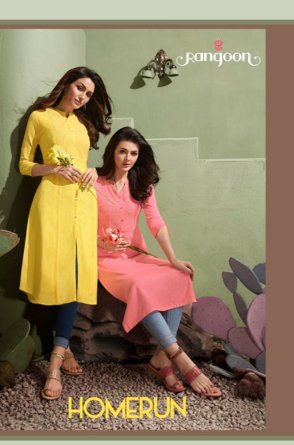 Rangoon Kessi  homerun exclusively rayon kurti Catalog