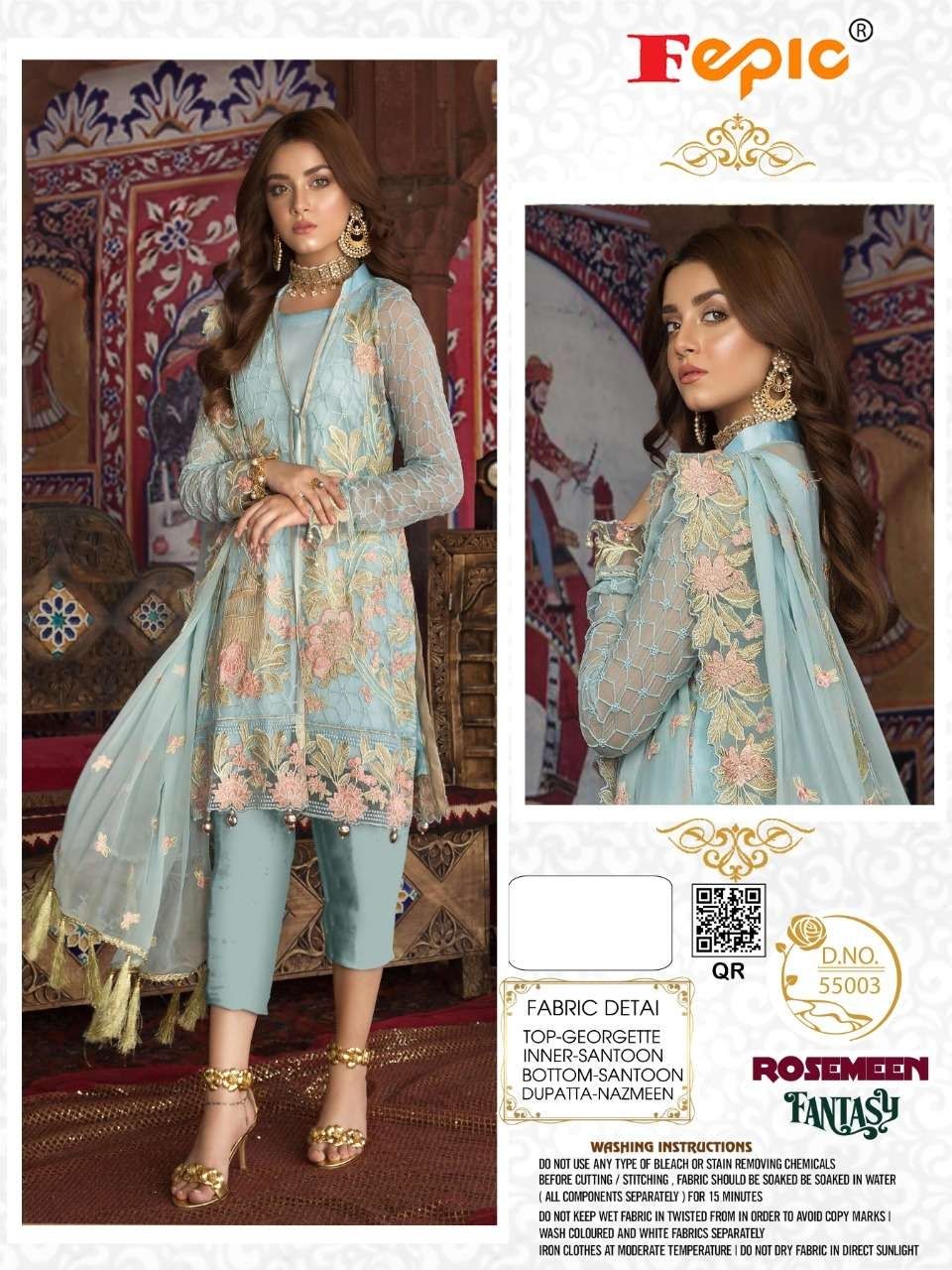 FEPIC rosemeen  55003 Salwar Kameez Georgette Singles