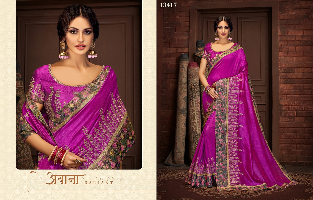 mahotsav Nayonika 13400 tishya 13417 singles Sarees Silk Singles