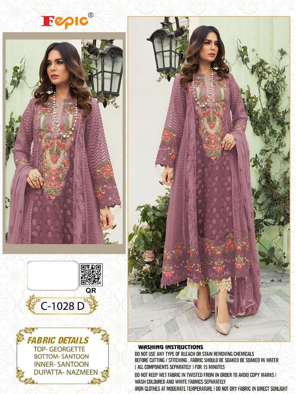 FEPIC Rosemeen universal C 1028 D Salwar Kameez Georgette Singles