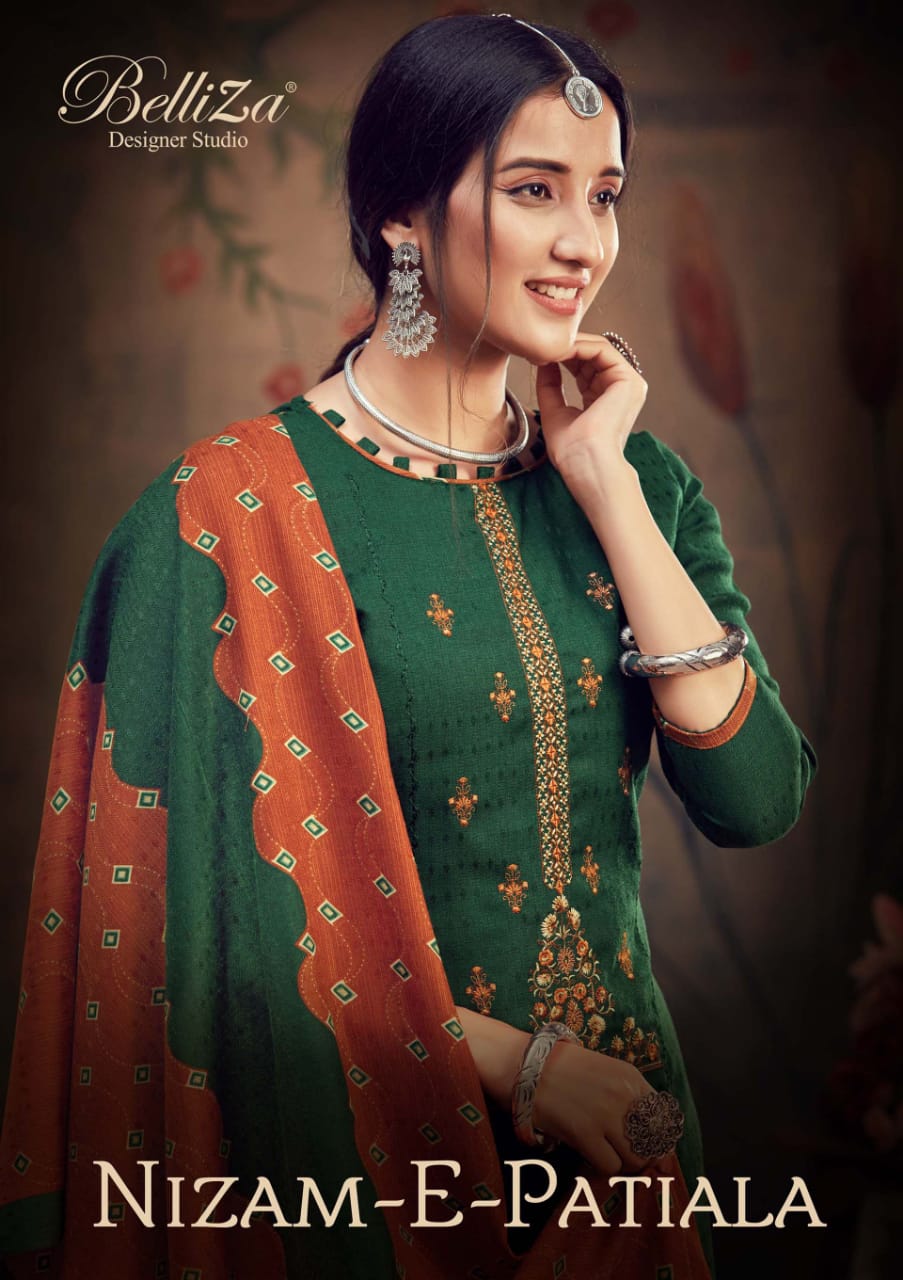 Belliza designer studio nizam e patiala decent look salwar suit catalog