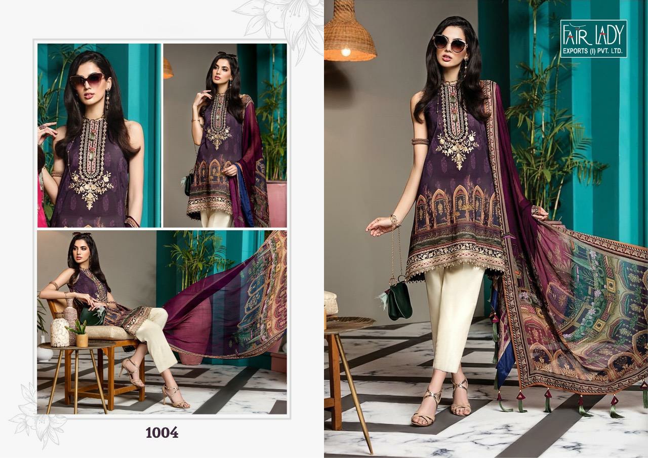 FAIRLADY Viva Anaya 1004 Salwar Kameez Cotton Singles