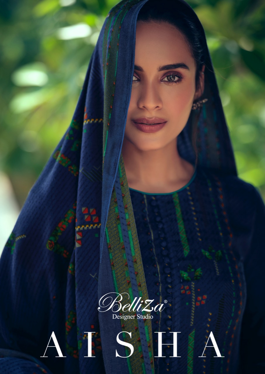 Belliza designer studio aisha pashmina afordable price salwar suit catalog