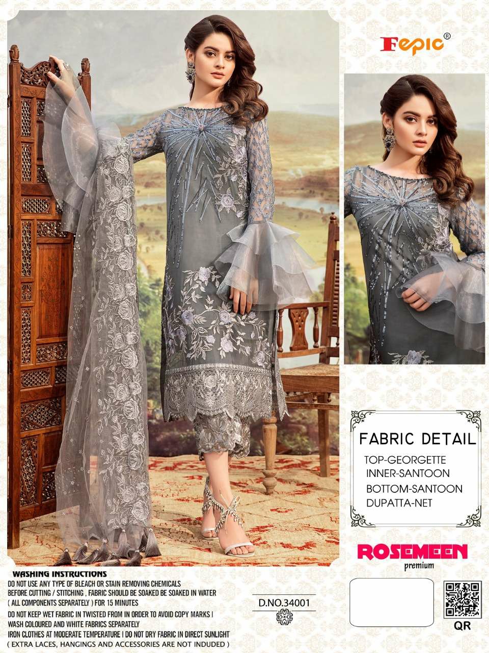 FEPIC Rosemeen 34001 Salwar Kameez Georgette Singles