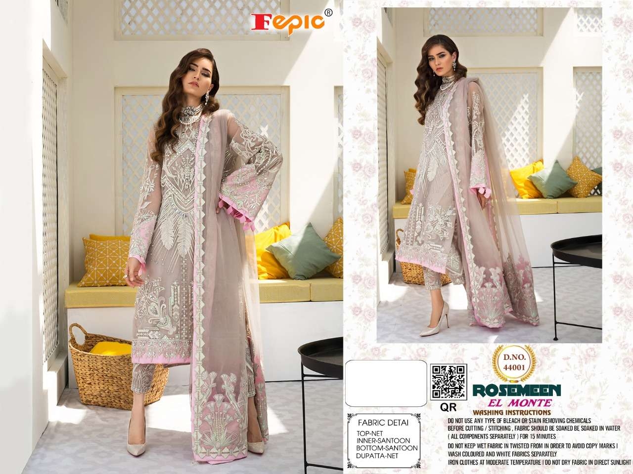 FEPIC Rosemeen el monte 44001 Salwar Kameez Georgette Singles