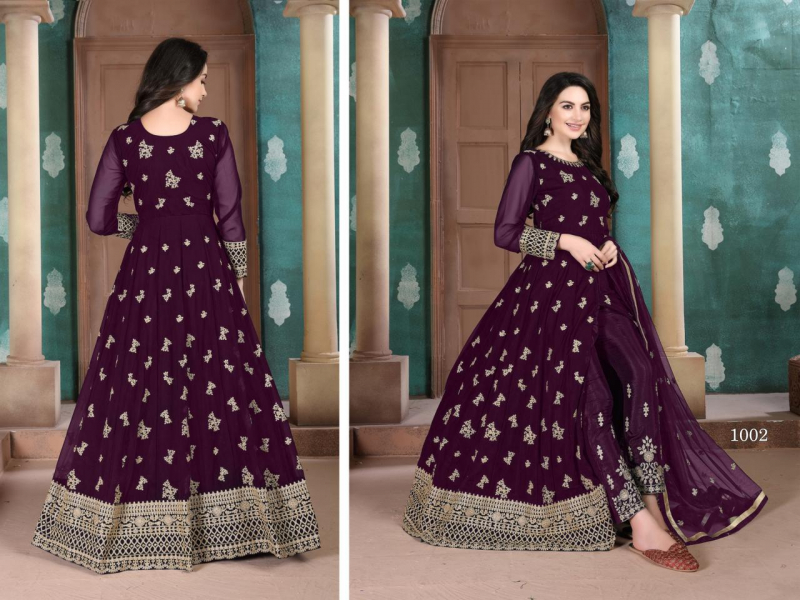 dani Aanaya Vol 110 D.No. 1002 Salwar Kameez Georgette Singles