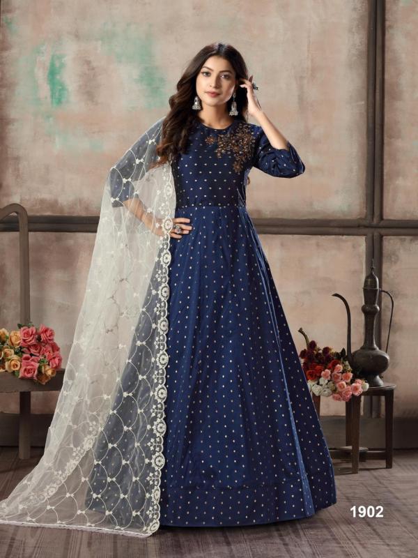 dani Twisha 1900 series vol 19 gown with dupatta 1902 Kurti Tapeta Singles