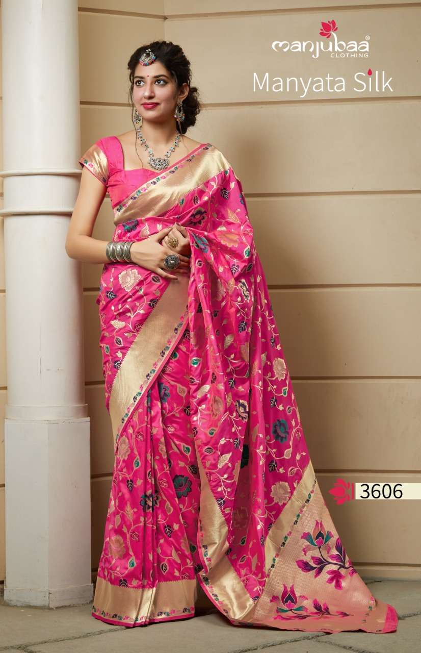 Manjubaa Clothing Manyata Silk  3606  Sarees Silk Singles