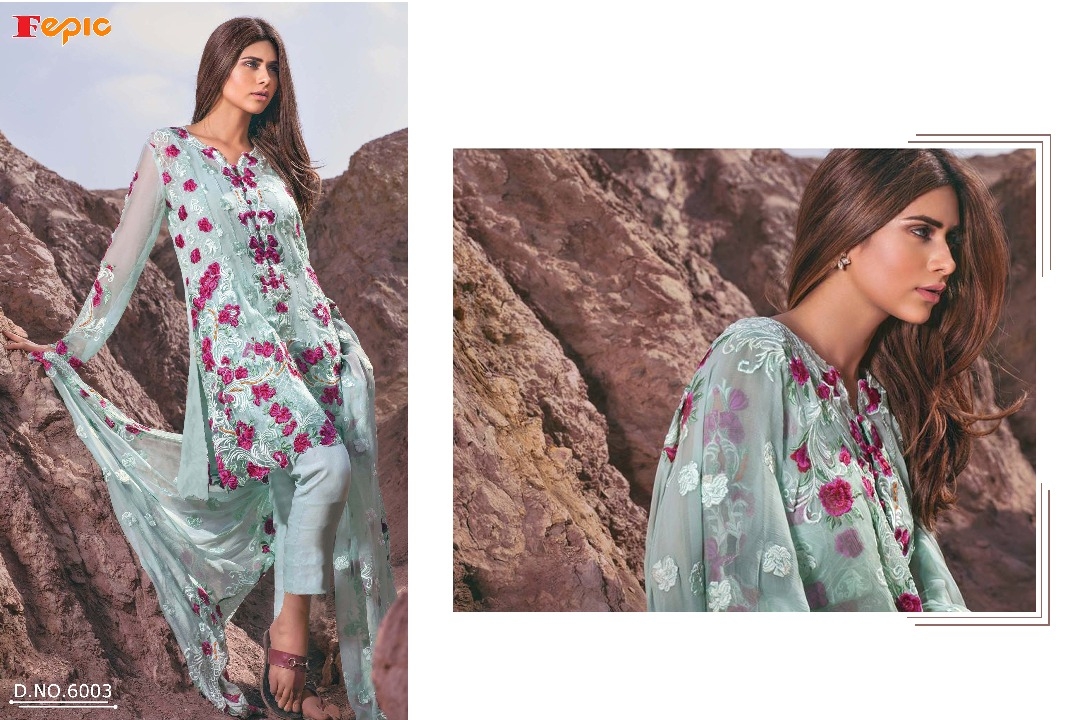 FEPIC Rosemeen eid collection 6003 Salwar Kameez Georgette Singles